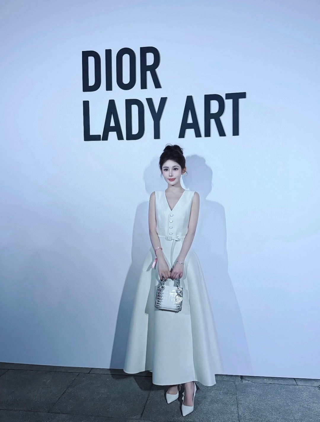 CD NEW sleeveless back-bow cocktail dress