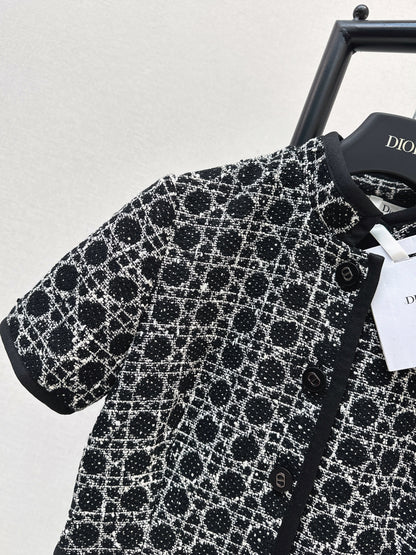 CD NEW woven tweed dress