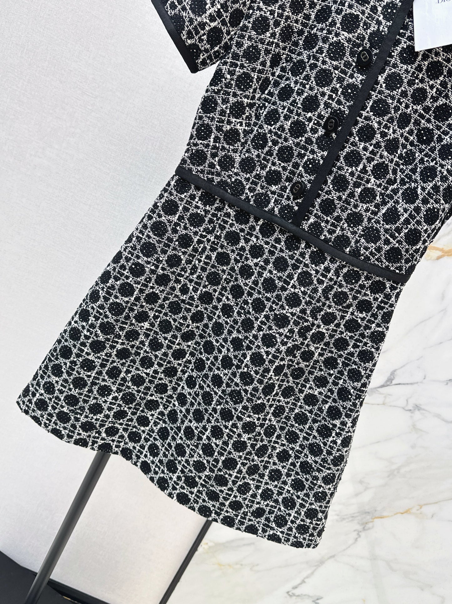 CD NEW woven tweed dress