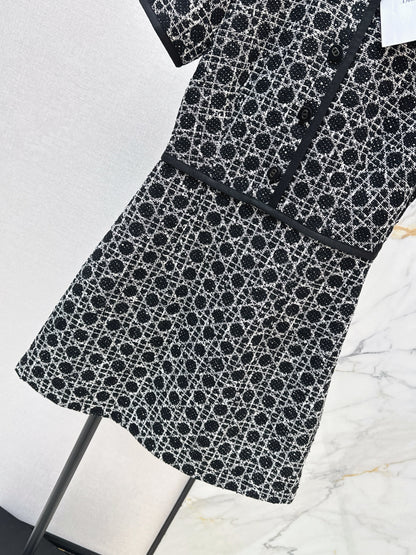 CD NEW woven tweed dress