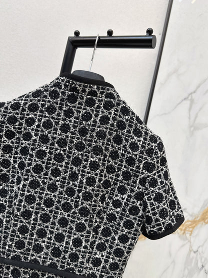 CD NEW woven tweed dress