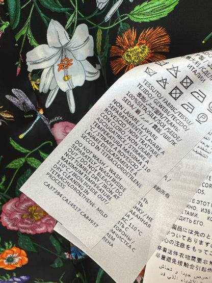 Guc NEW print floral silk shirt