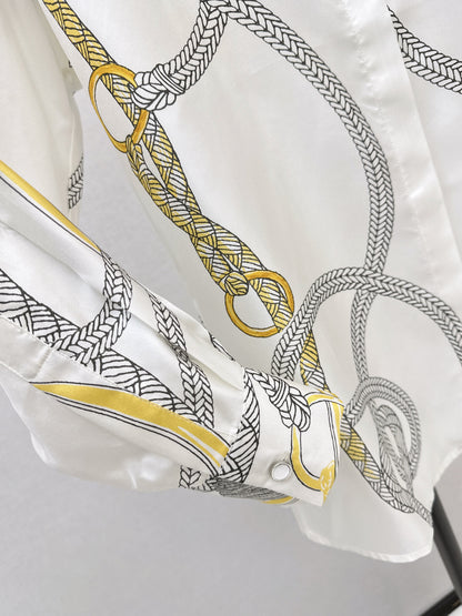 Herm NEW floral print silk shirt