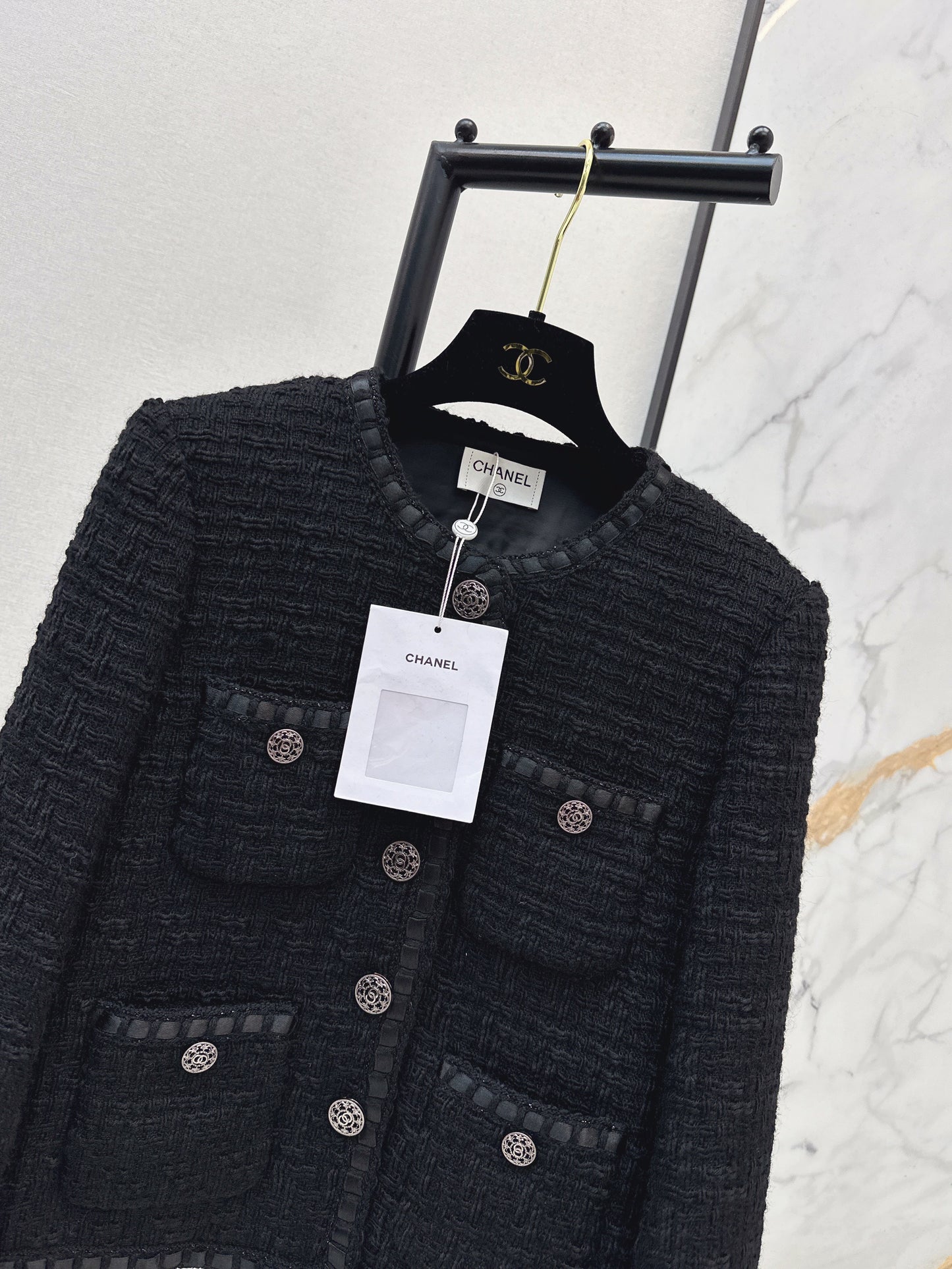 Chan NEW woven tweed jacket