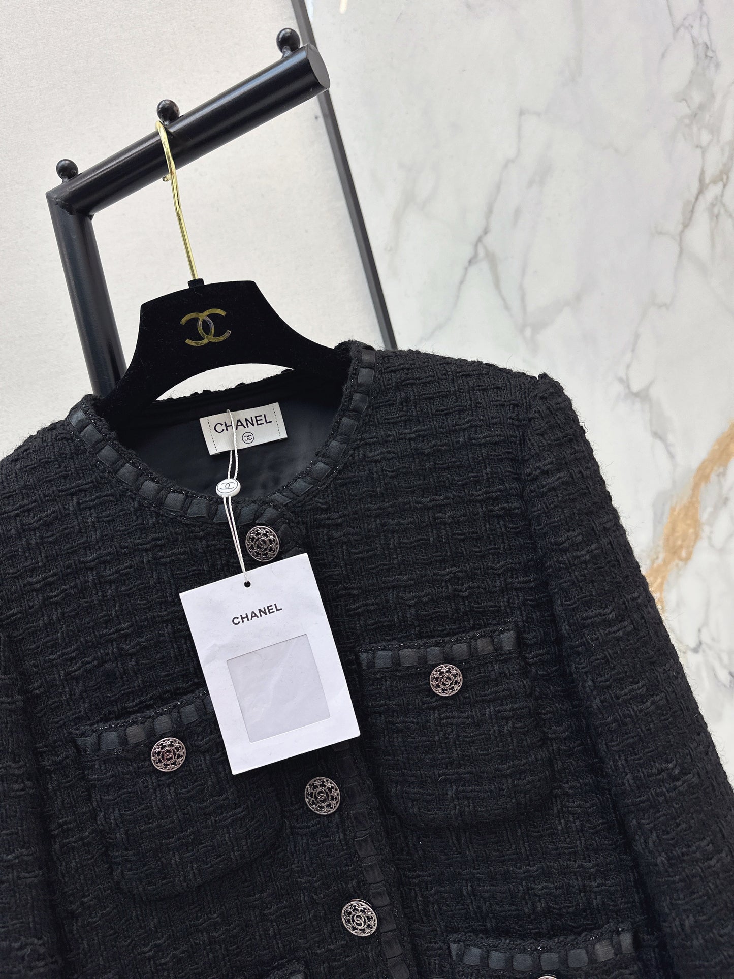 Chan NEW woven tweed jacket