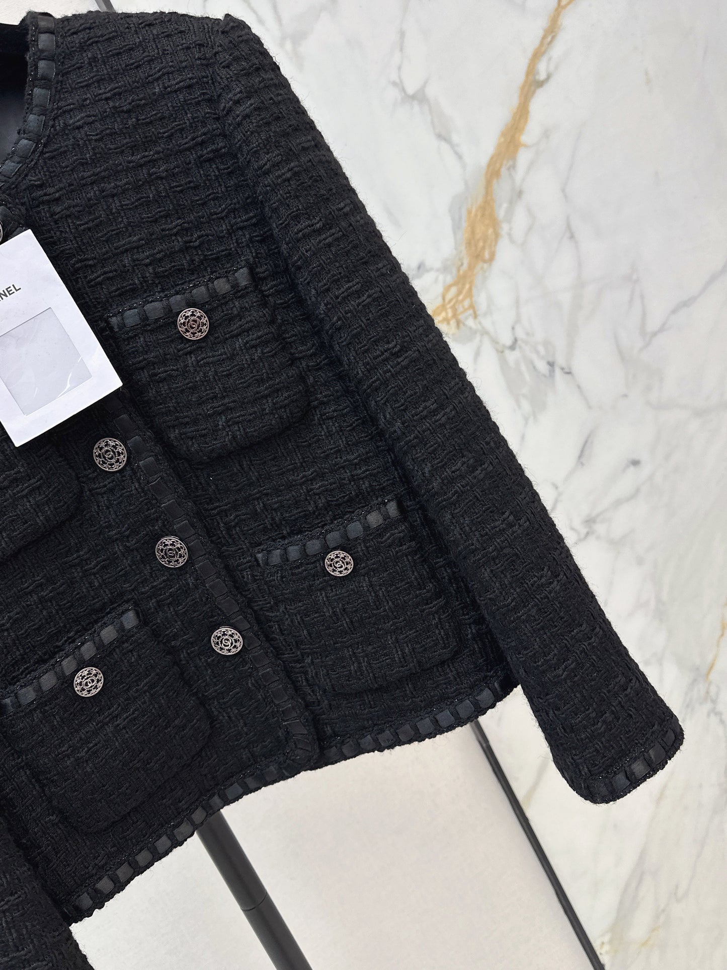 Chan NEW woven tweed jacket