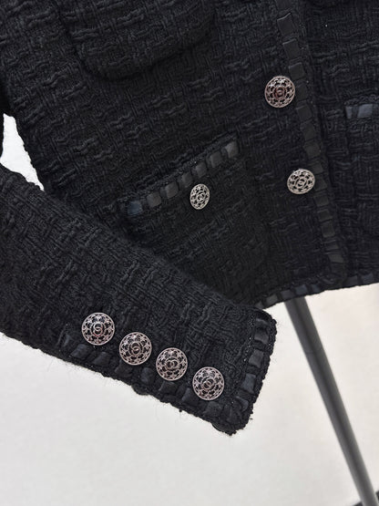 Chan NEW woven tweed jacket