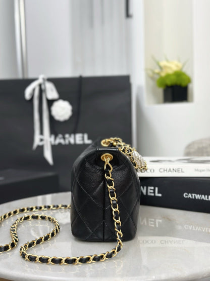 Chan NEW 26C hobo pearl chain bag