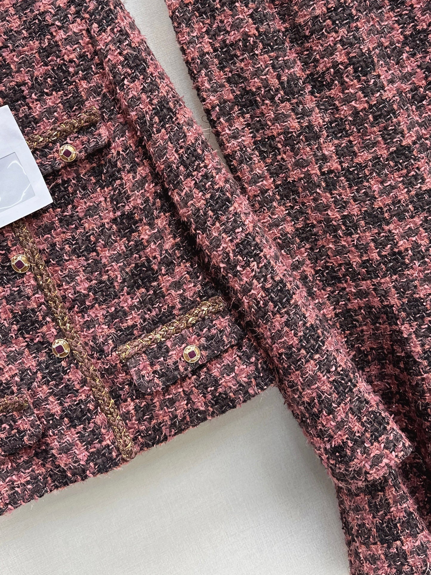 Chan NEW woven jacke +woven fishtail skirt set