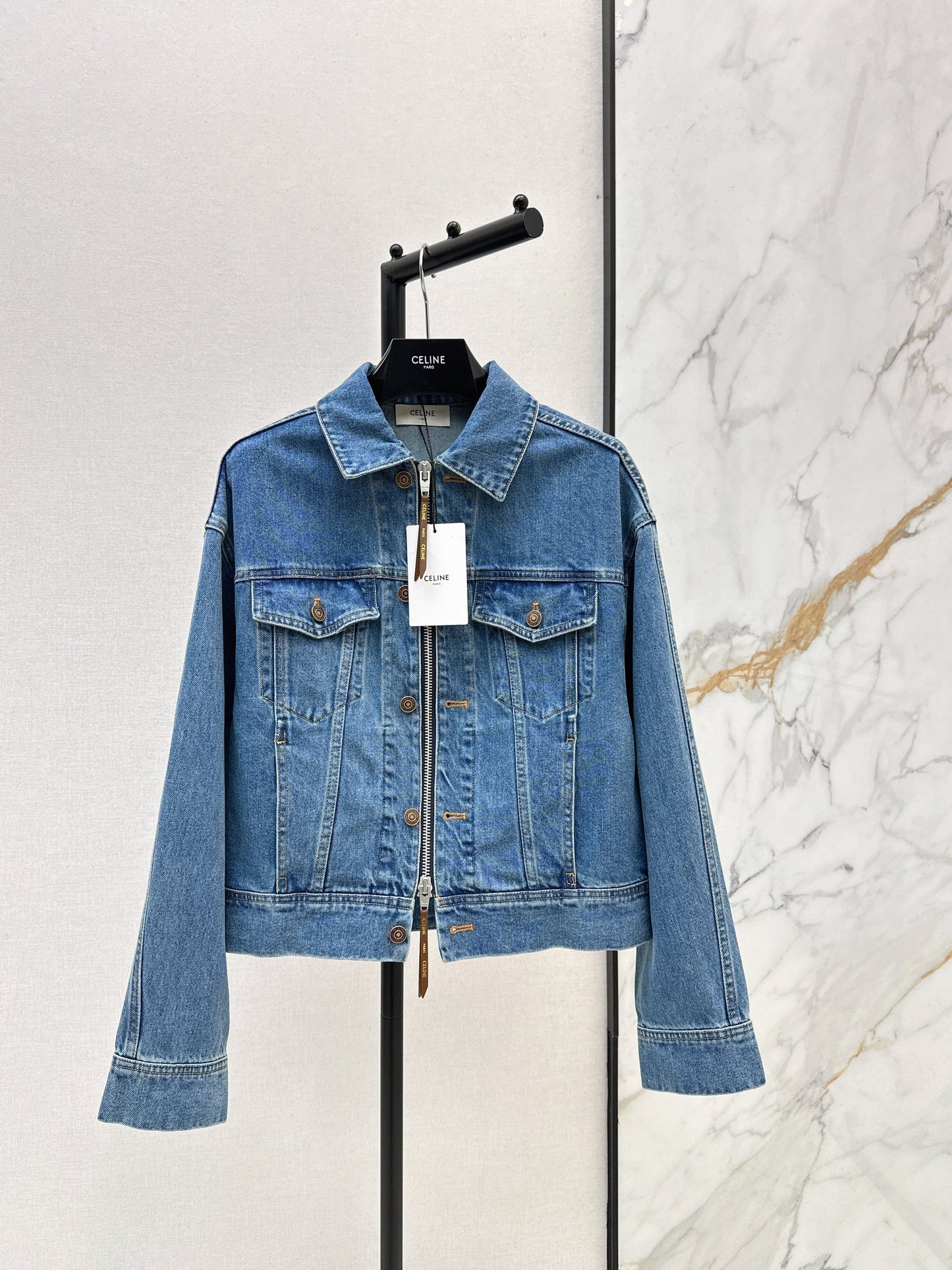 Celi NEW double-zipper denim jacket