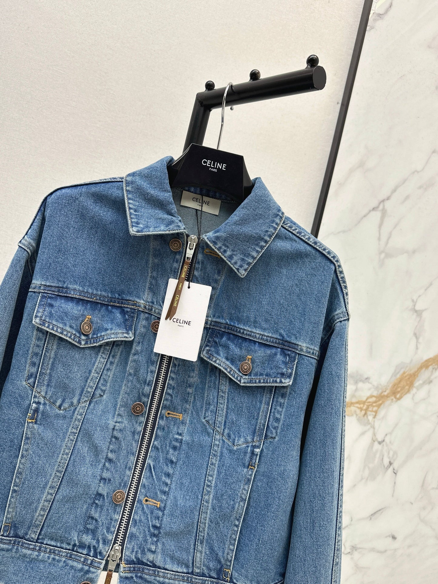 Celi NEW double-zipper denim jacket