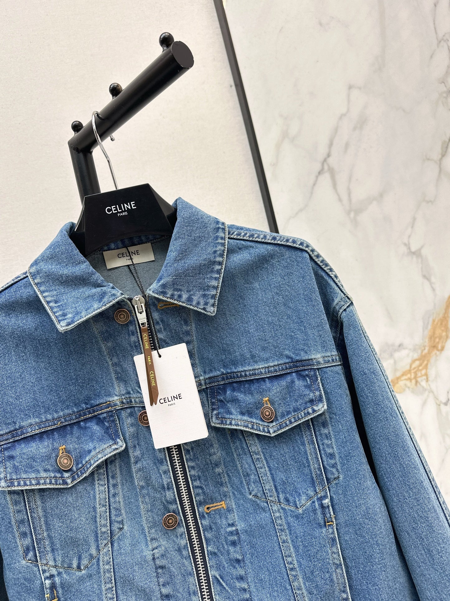 Celi NEW double-zipper denim jacket
