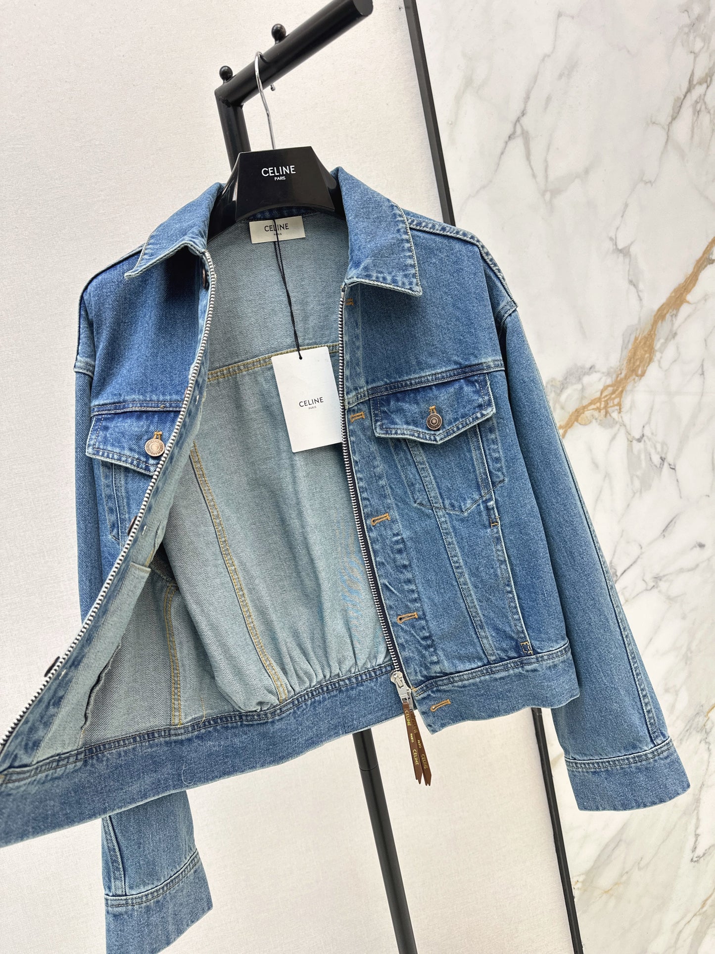 Celi NEW double-zipper denim jacket