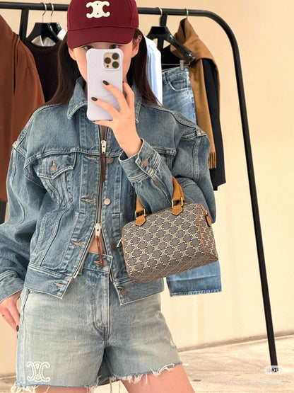 Celi NEW double-zipper denim jacket