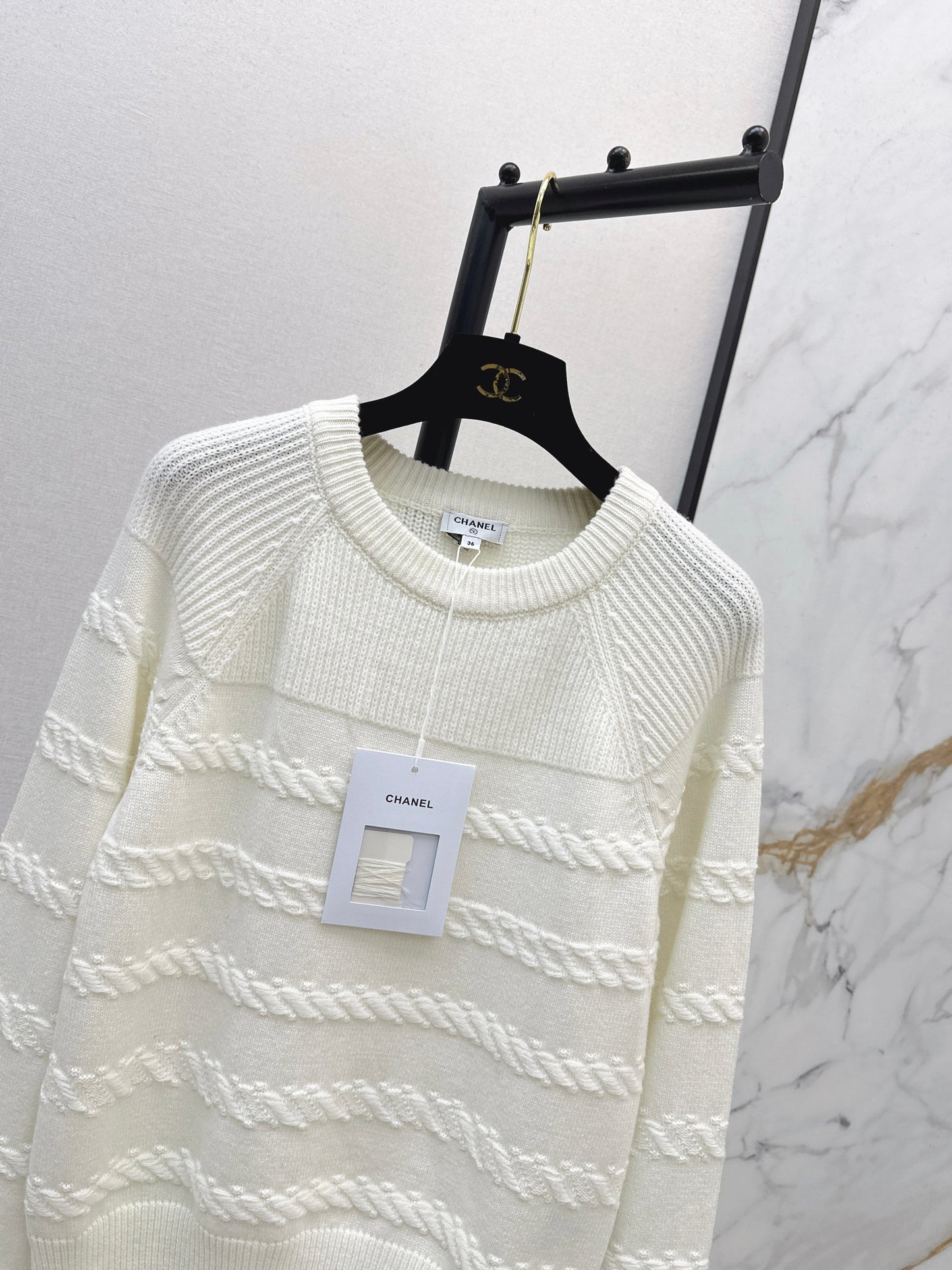 Chan NEW cable knit sweater