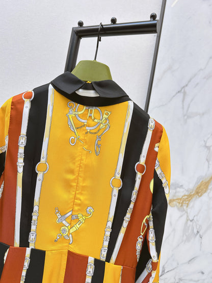 Guc NEW 3D printed silk dress