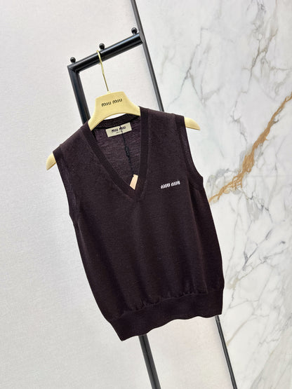 Miu NEW letter logo vest
