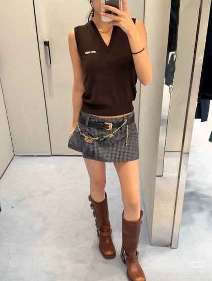 Miu NEW letter logo vest