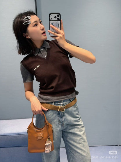 Miu NEW letter logo vest