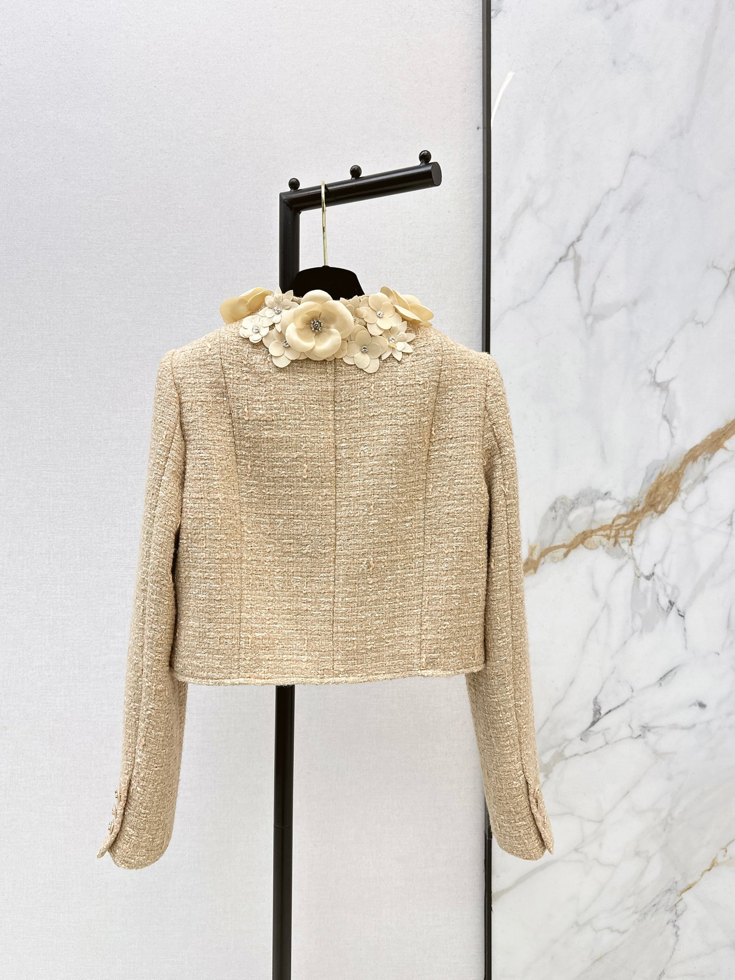 Chan NEW 3d floral wovenjacket