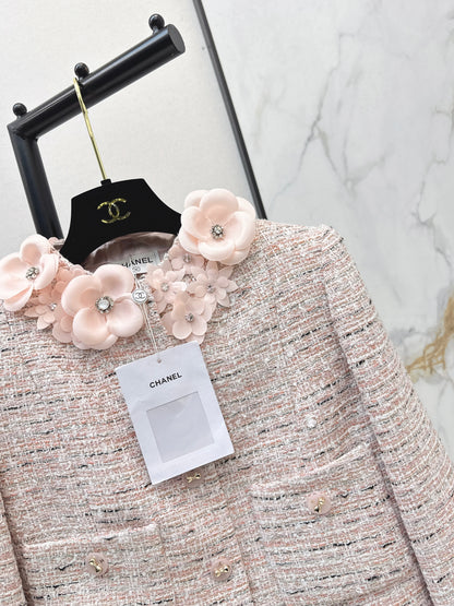 Chan NEW 3d floral wovenjacket