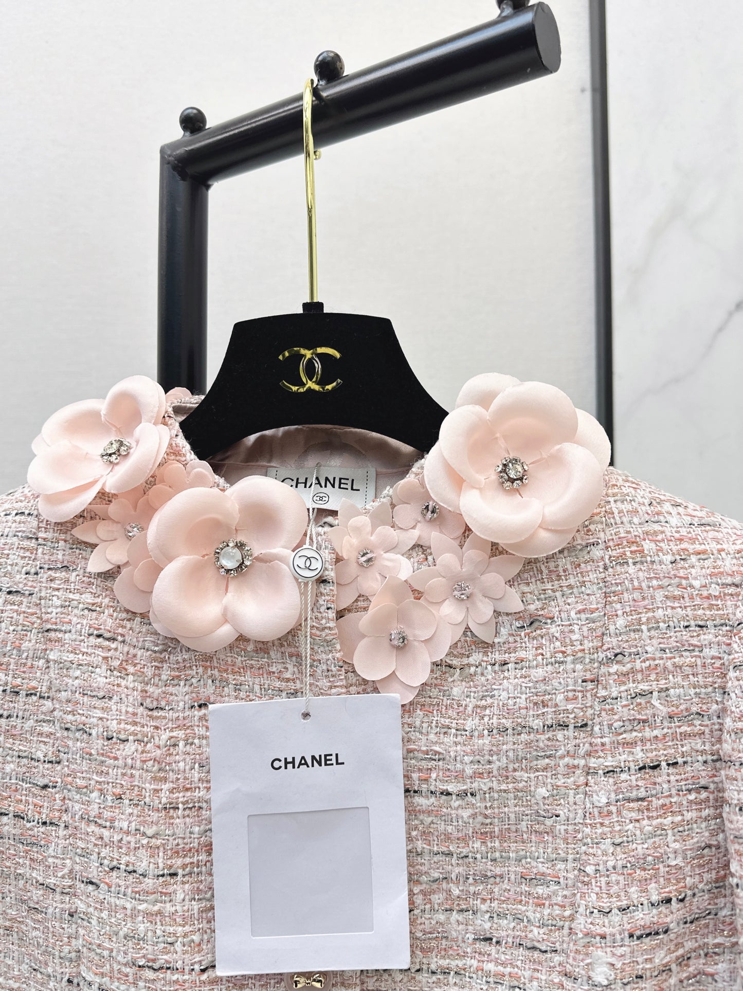 Chan NEW 3d floral wovenjacket