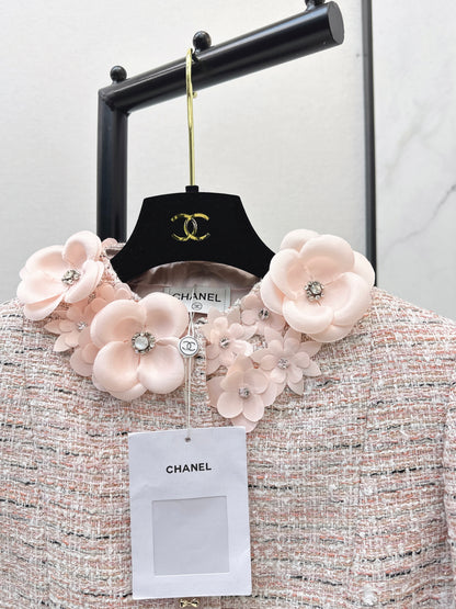 Chan NEW 3d floral wovenjacket