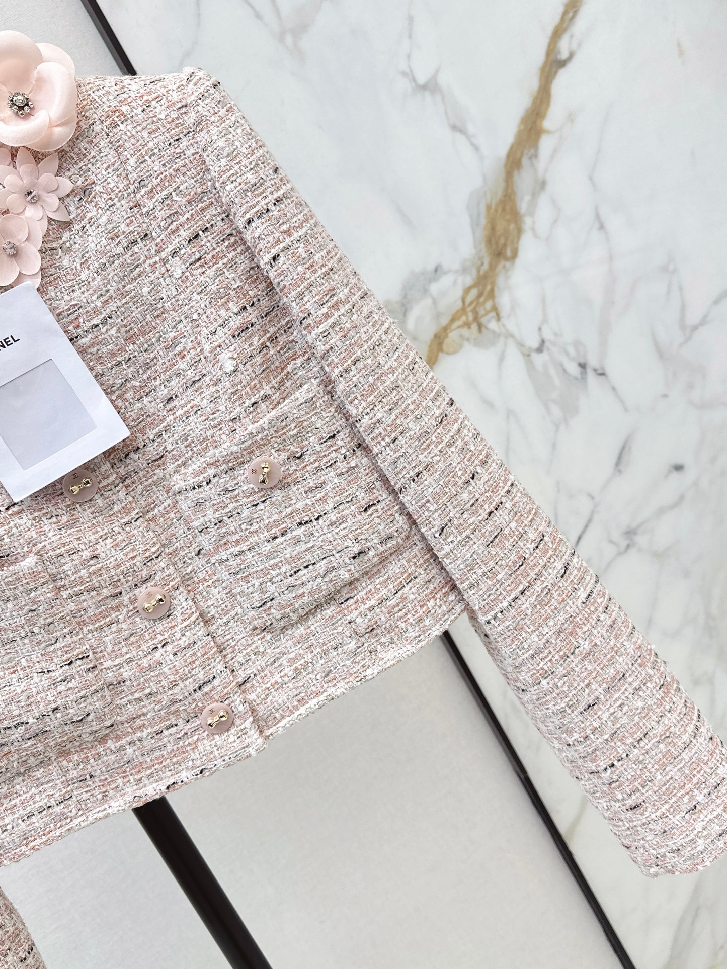 Chan NEW 3d floral wovenjacket