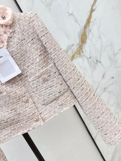 Chan NEW 3d floral wovenjacket