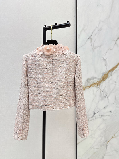 Chan NEW 3d floral wovenjacket