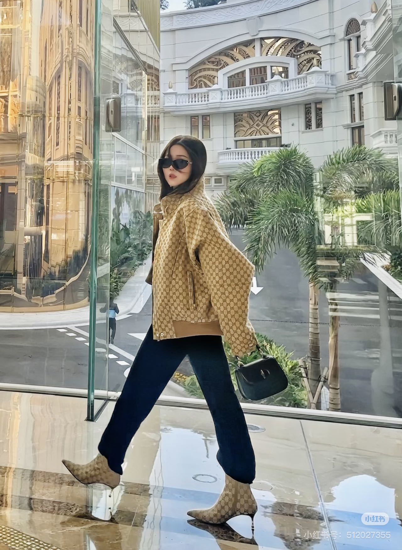 Guc NEW jacquard trench coats