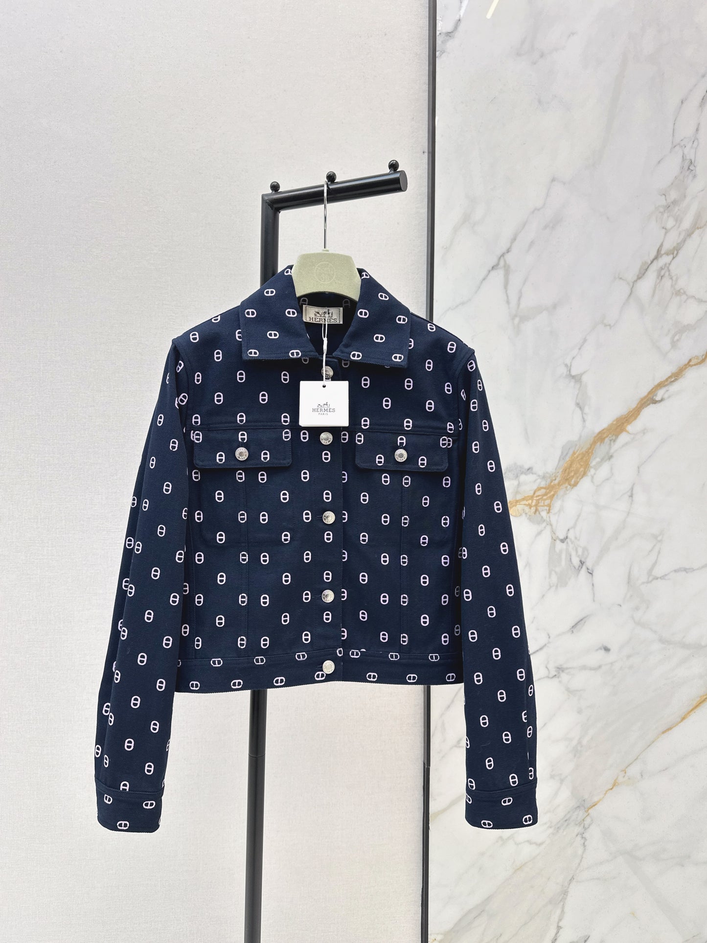 Herm NEW print denim jacket