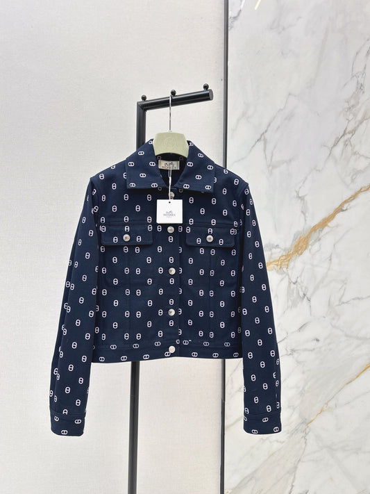 Herm NEW print denim jacket