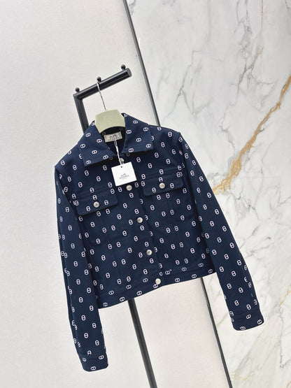Herm NEW print denim jacket