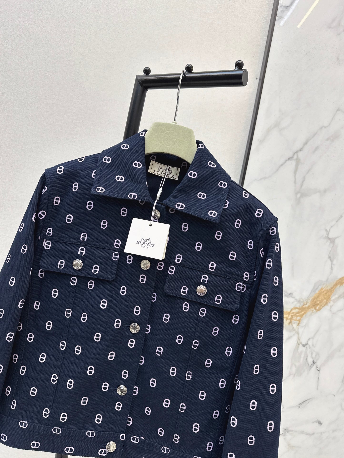 Herm NEW print denim jacket