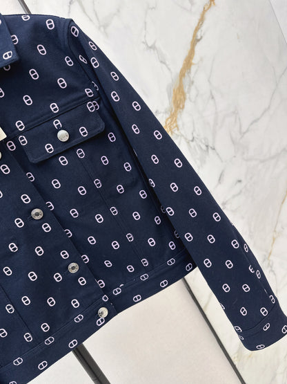 Herm NEW print denim jacket
