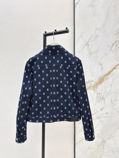 Herm NEW print denim jacket