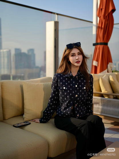 Herm NEW print denim jacket