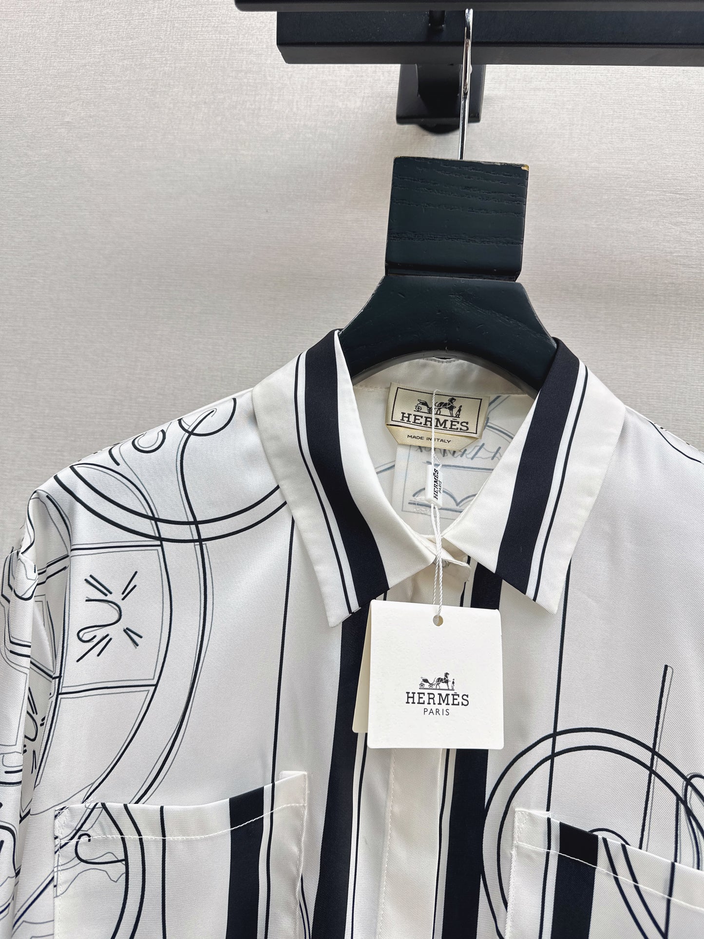 Herm NEW print silk shirts