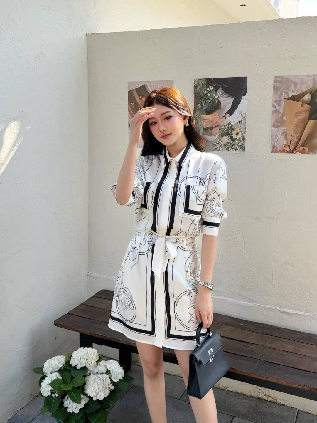 Herm NEW print silk shirts