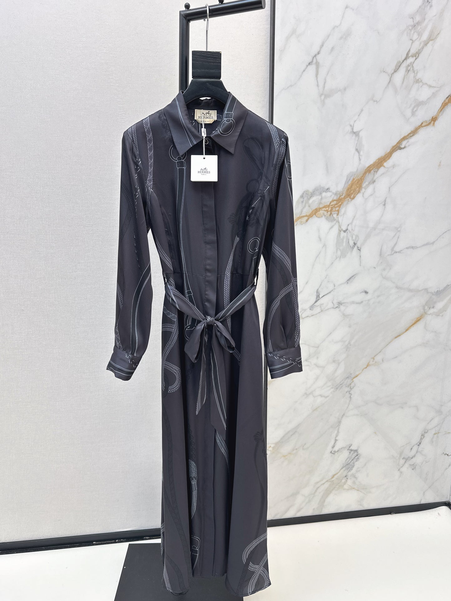 Herm NEWprint silk dress