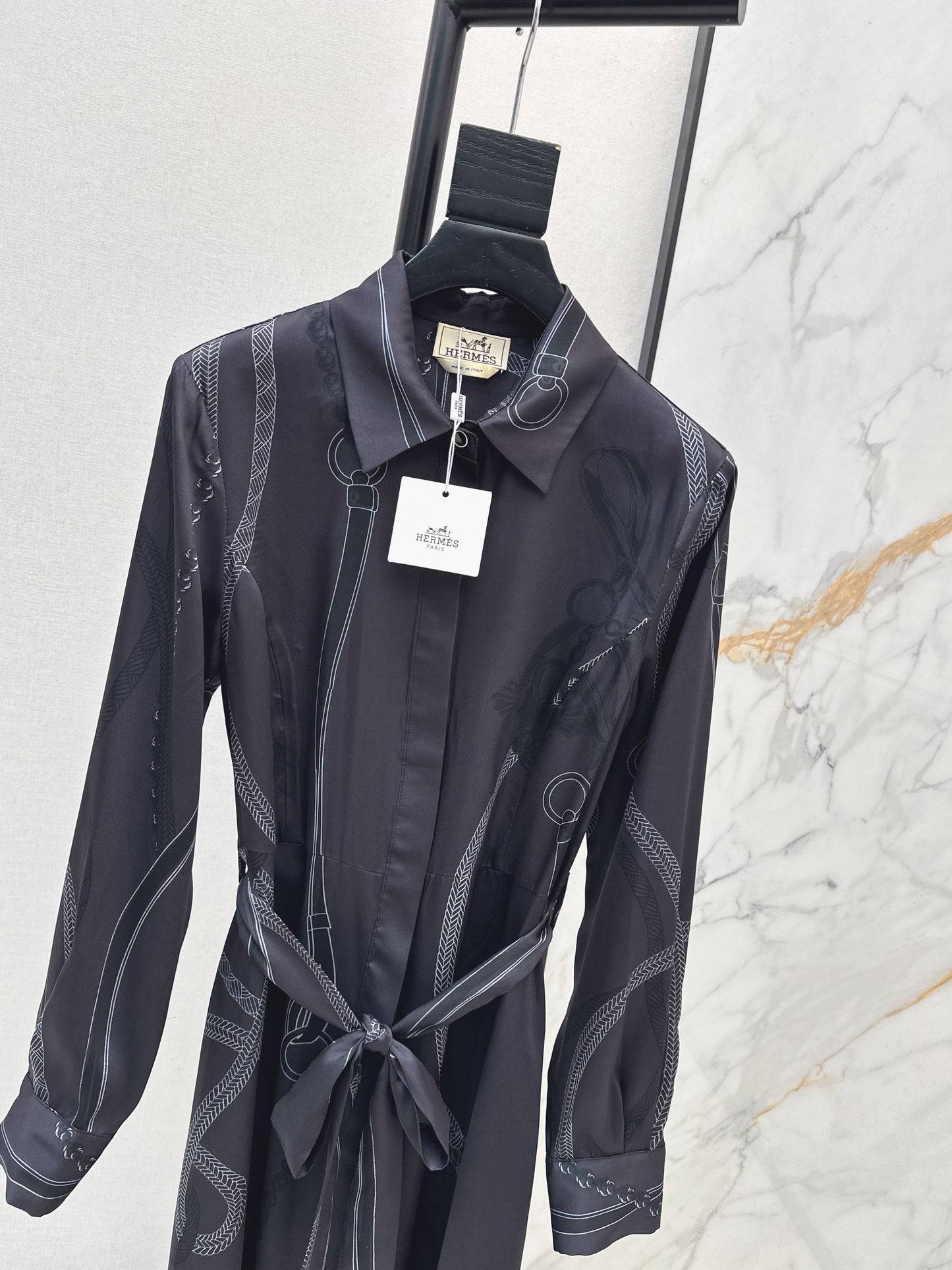 Herm NEWprint silk dress