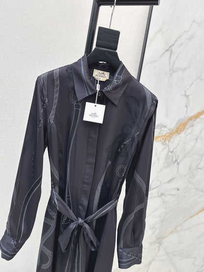 Herm NEWprint silk dress