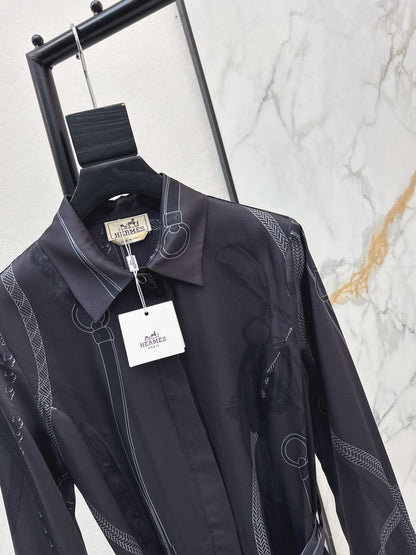 Herm NEWprint silk dress