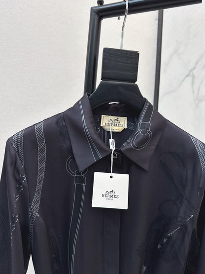 Herm NEWprint silk dress