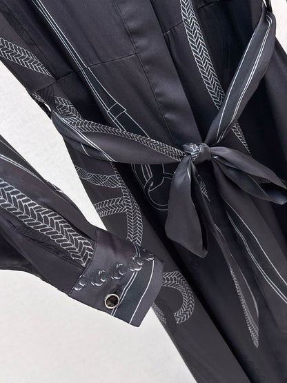 Herm NEWprint silk dress