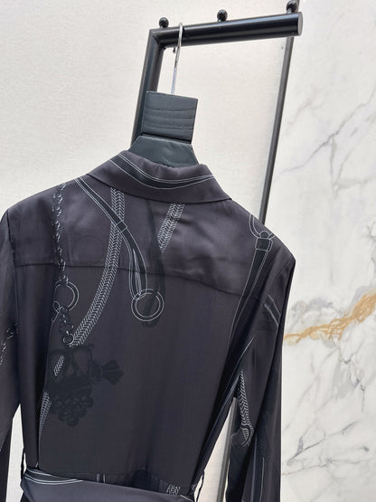 Herm NEWprint silk dress