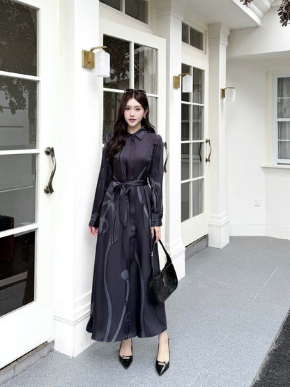 Herm NEWprint silk dress