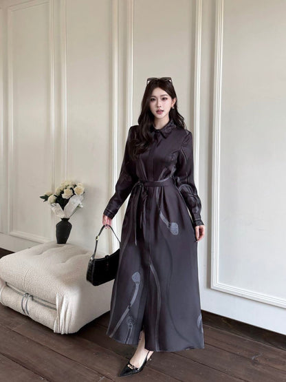 Herm NEWprint silk dress