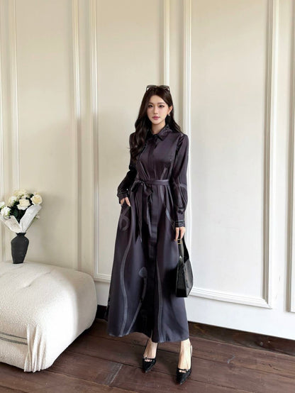 Herm NEWprint silk dress